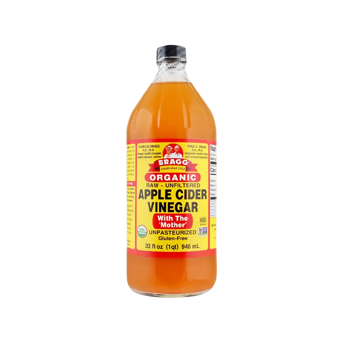 Bragg Organic Raw Unfiltered Apple Cider Vinegar Gluten Free 946ml