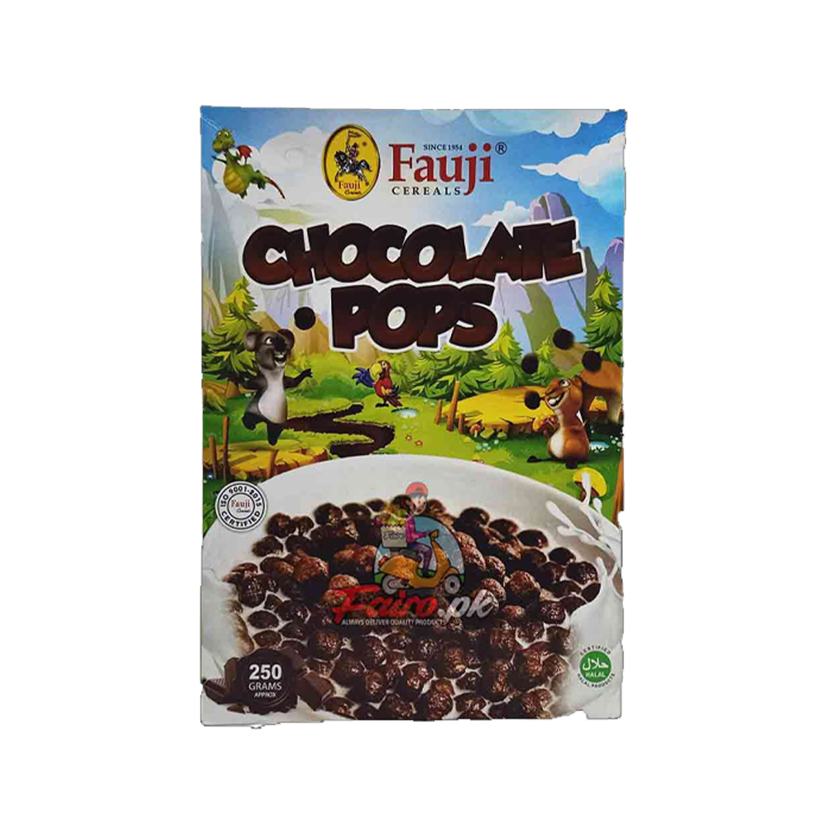 Fauji Cereals Chocolate Pops 250g