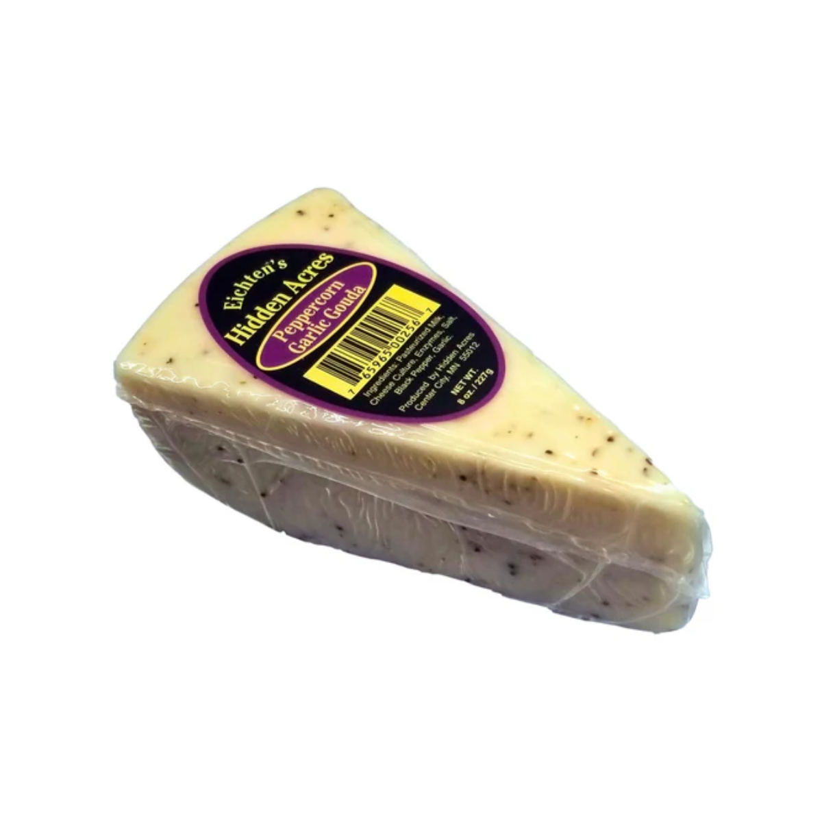 Eichtens Peppercorn Garlic Gouda Cheese Wedge -12/ 8 oz