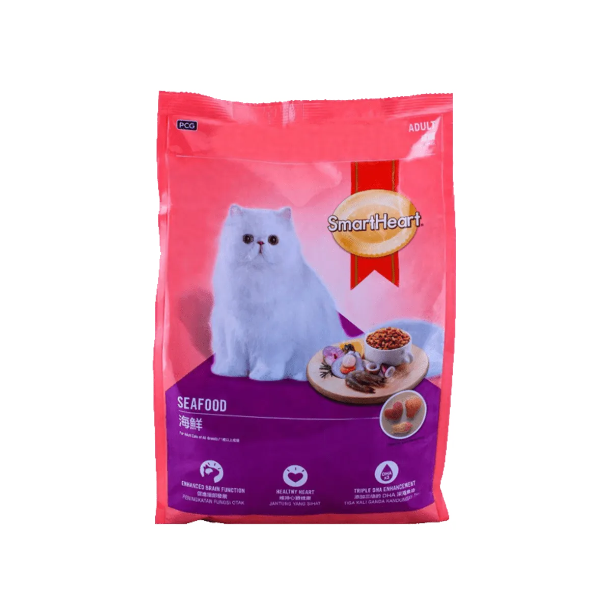 Smart Heart Cat Food (480g,Seafood )