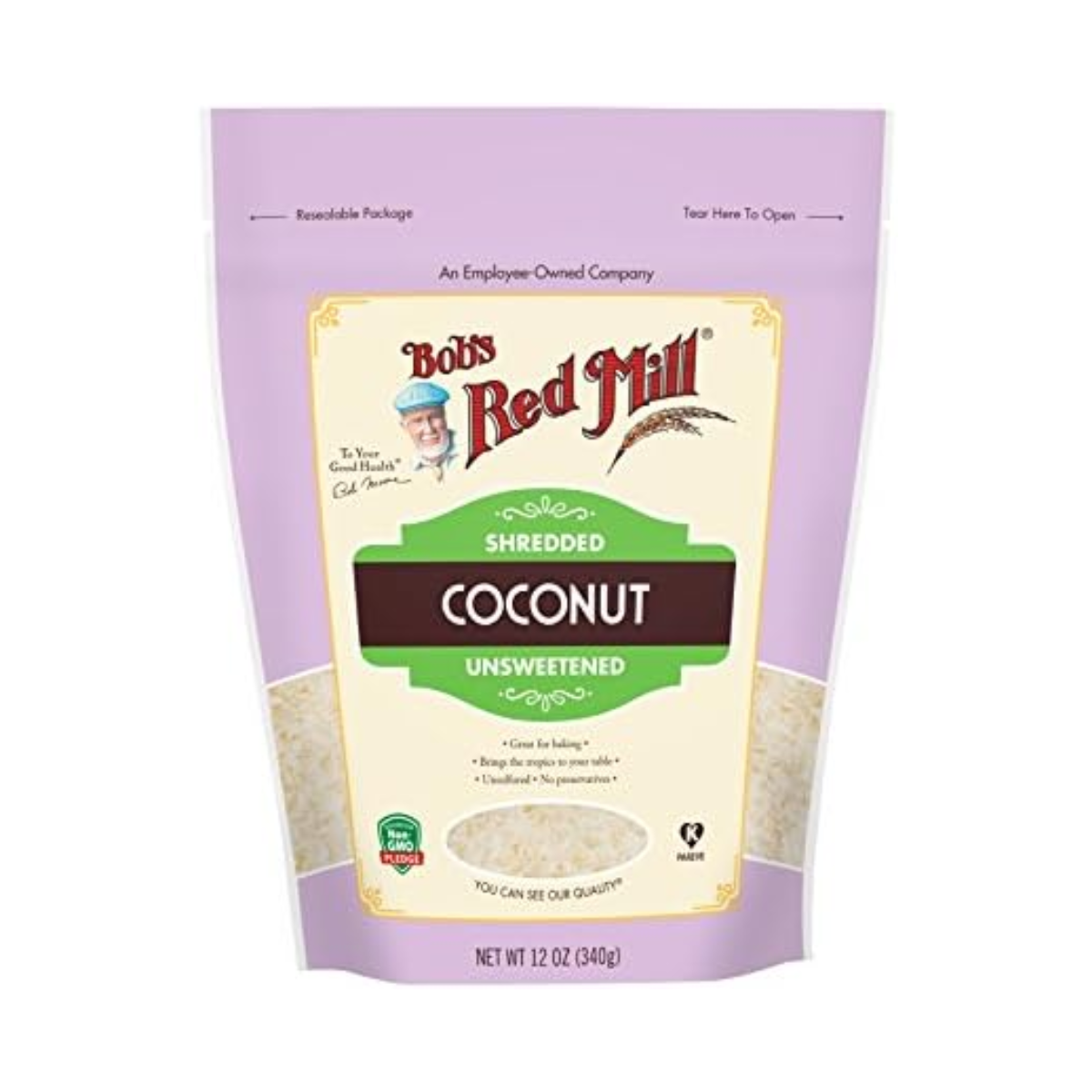 Bob's Red Mill, Shredded Coconut Unsweetened, Case Of 4, 12 oz