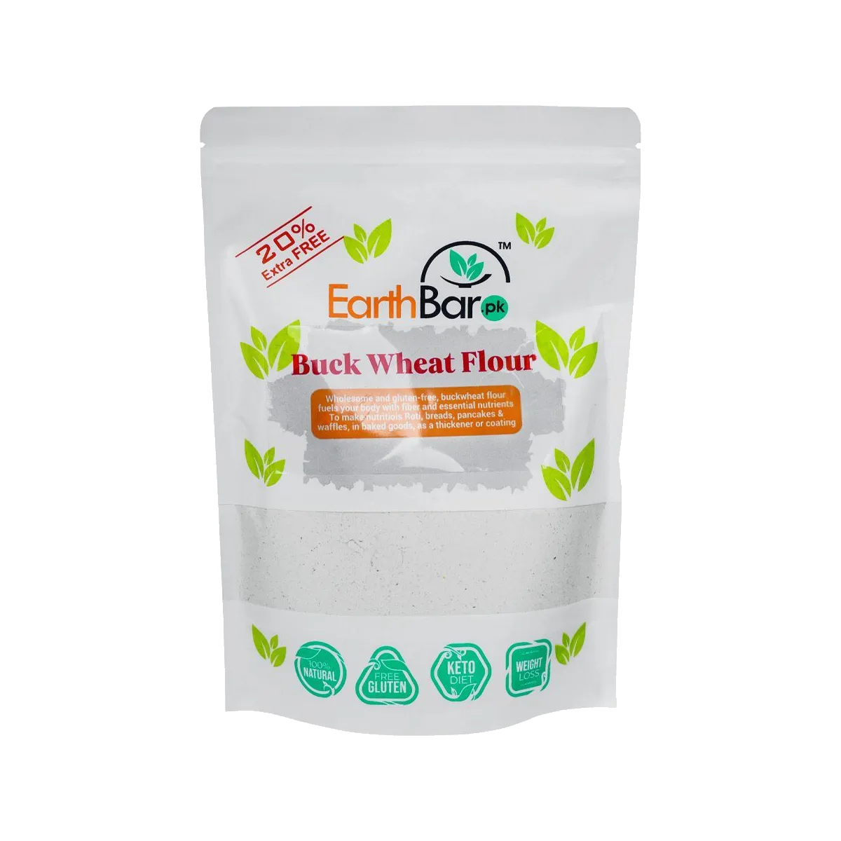 Earthbar Buckwheat Flour 300Gms 20% Extra