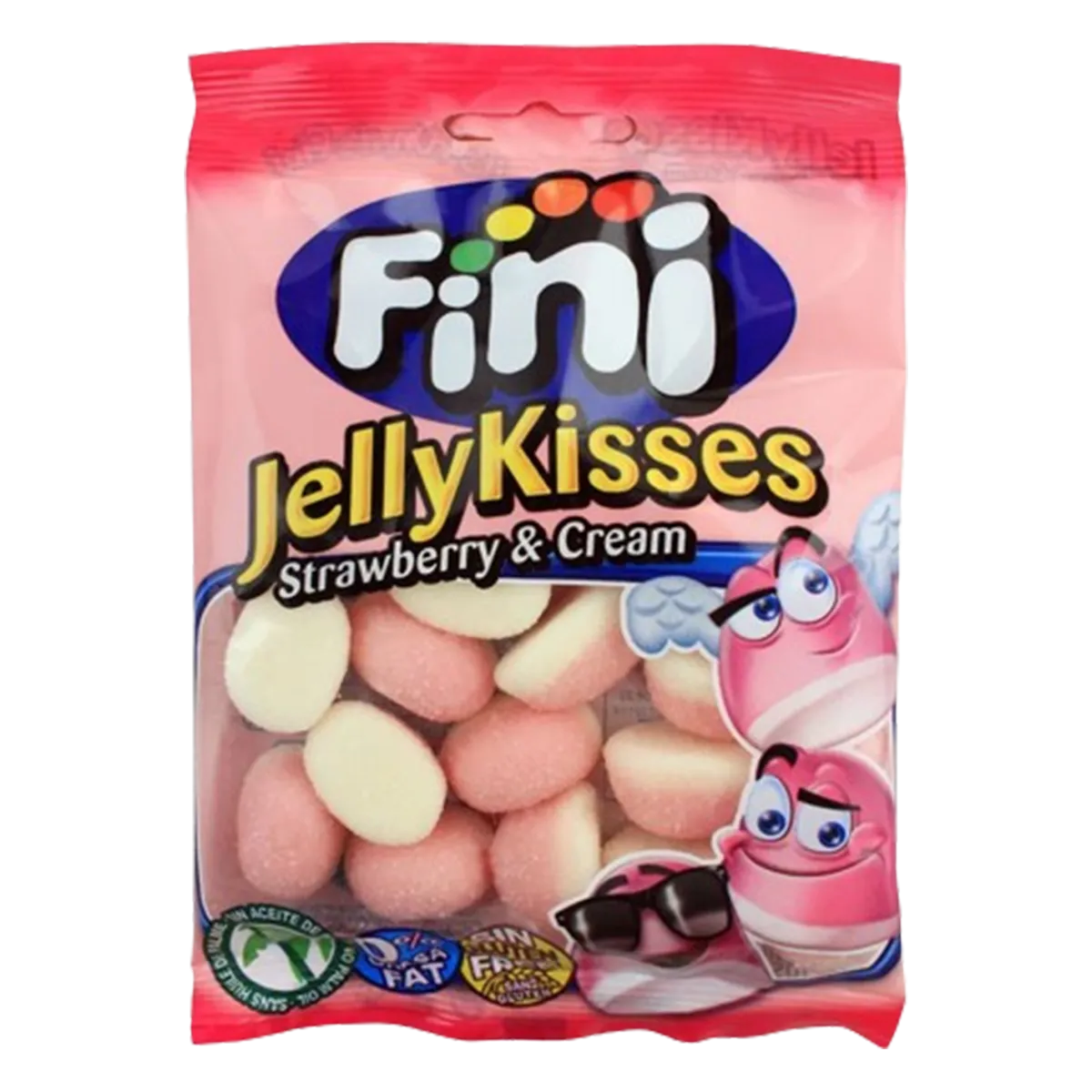 Fini Jelly Kisses Strawberry & Cream 80g