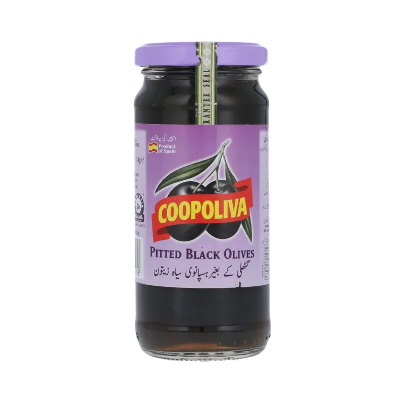 Coopoliva Black Olive Pitted 235g