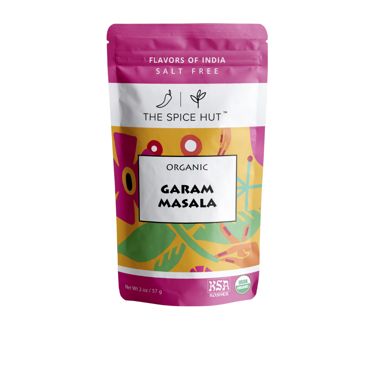 The Spice Hut, Organic Garam Masala Spice Blend, Case of 6 Pouches, 2 Ounces / Pouch
