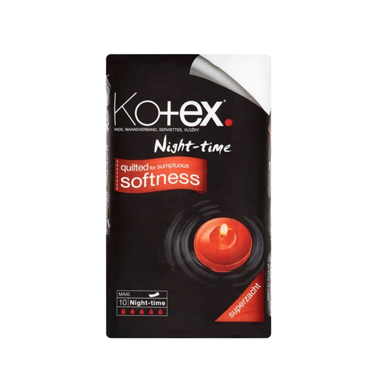 Kotex Maxi Pads Night Time 10 per pack
