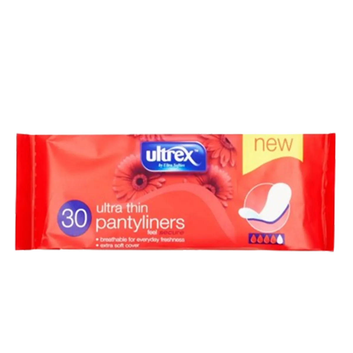 Ultrex Ultra Thin Pantyliners 30 Pack