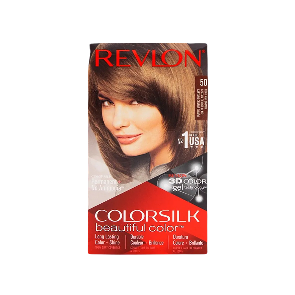 Revlon Color Silk 50 Light Ash Brown Hair Color