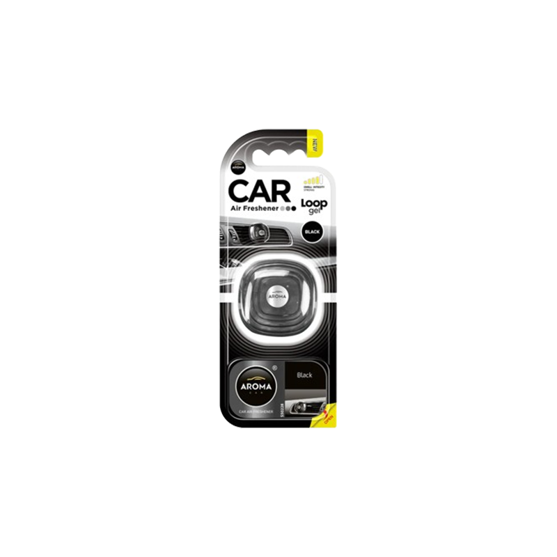 Aroma Loop Gel Car Freshener Black