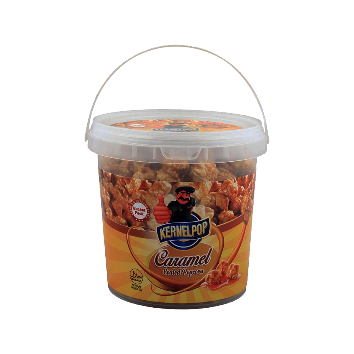 Kernel Pop Caramel Coated Popcorn Bucket 195g