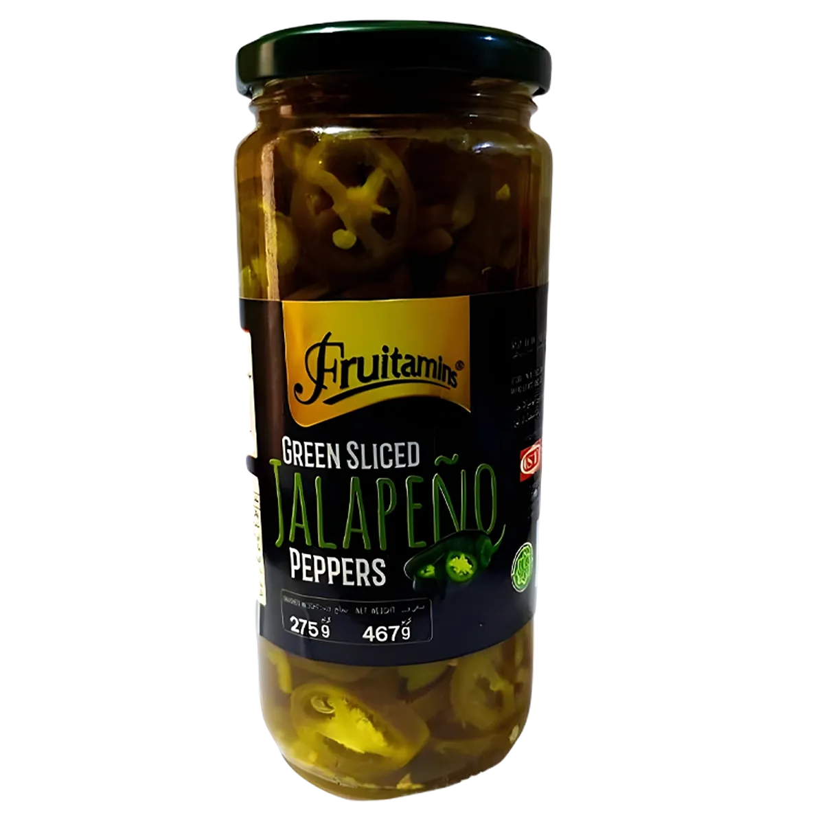 Fruitamins Jalapeno Green Sliced 467g