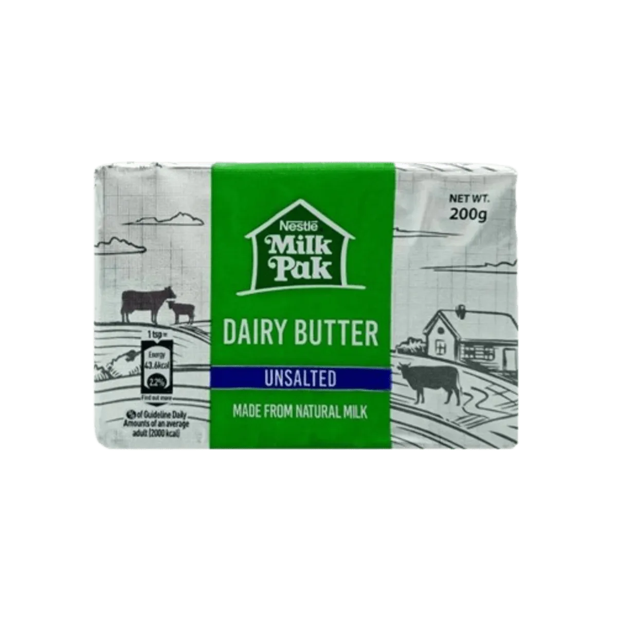 Nestle Milkpak Dairy Butter Unsalted 200g