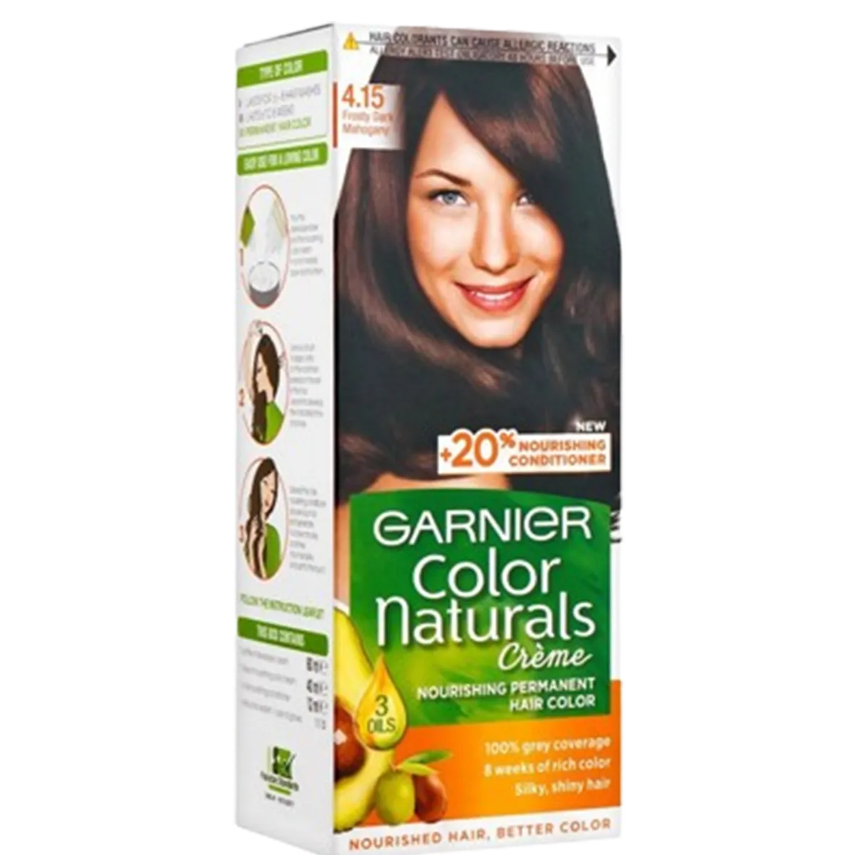 Garnier Nutrisse 4.15 Iced Coffee Brown Permanent Hair Dye