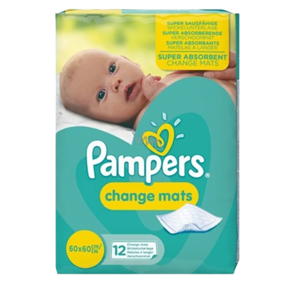 Pampers Baby Change Mats, Travel Disposable Waterproof Super Absorbent -