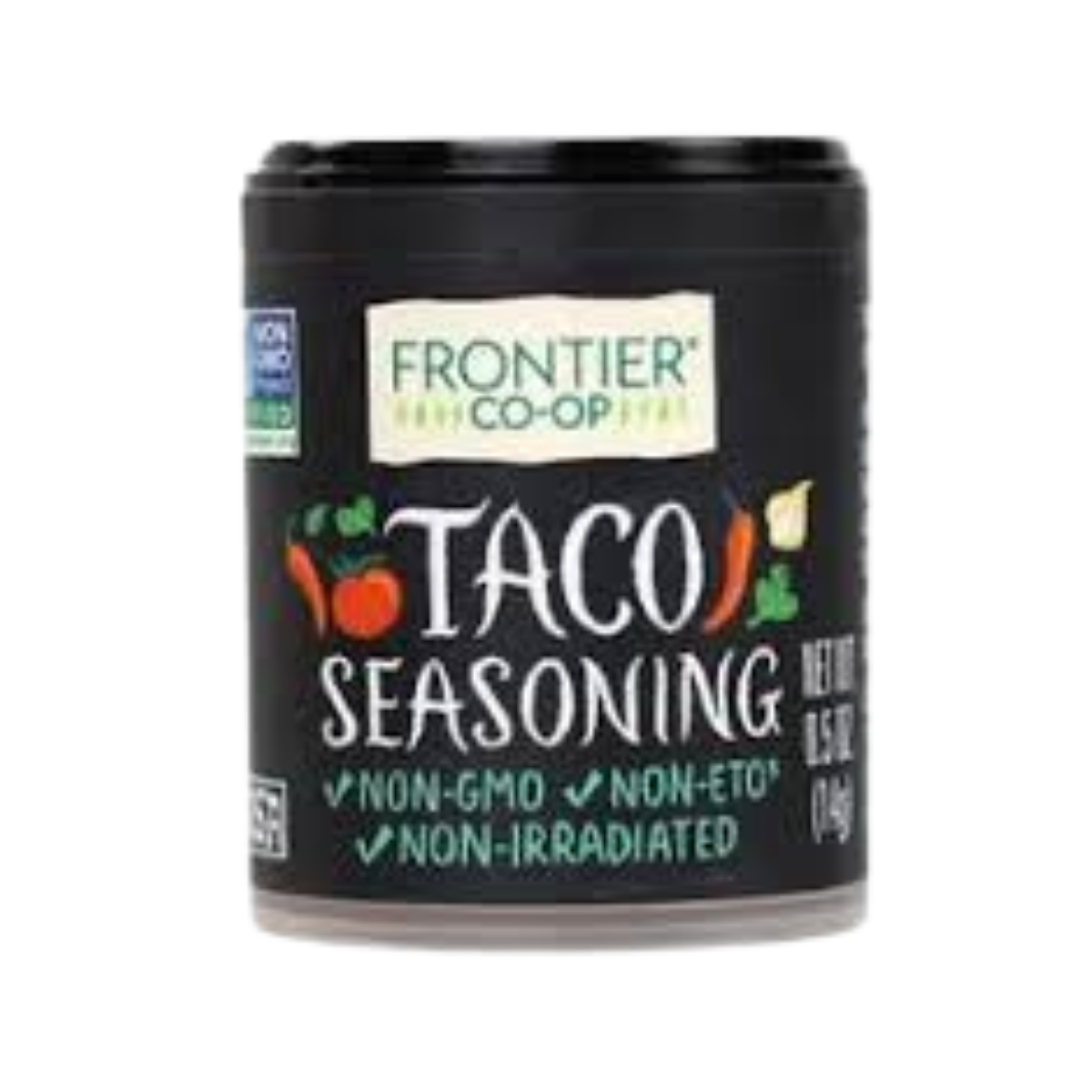 Frontier Nat Prod Co-op, Taco Seasoning Organic Single Bulk Item, 1 Each, 1 lb