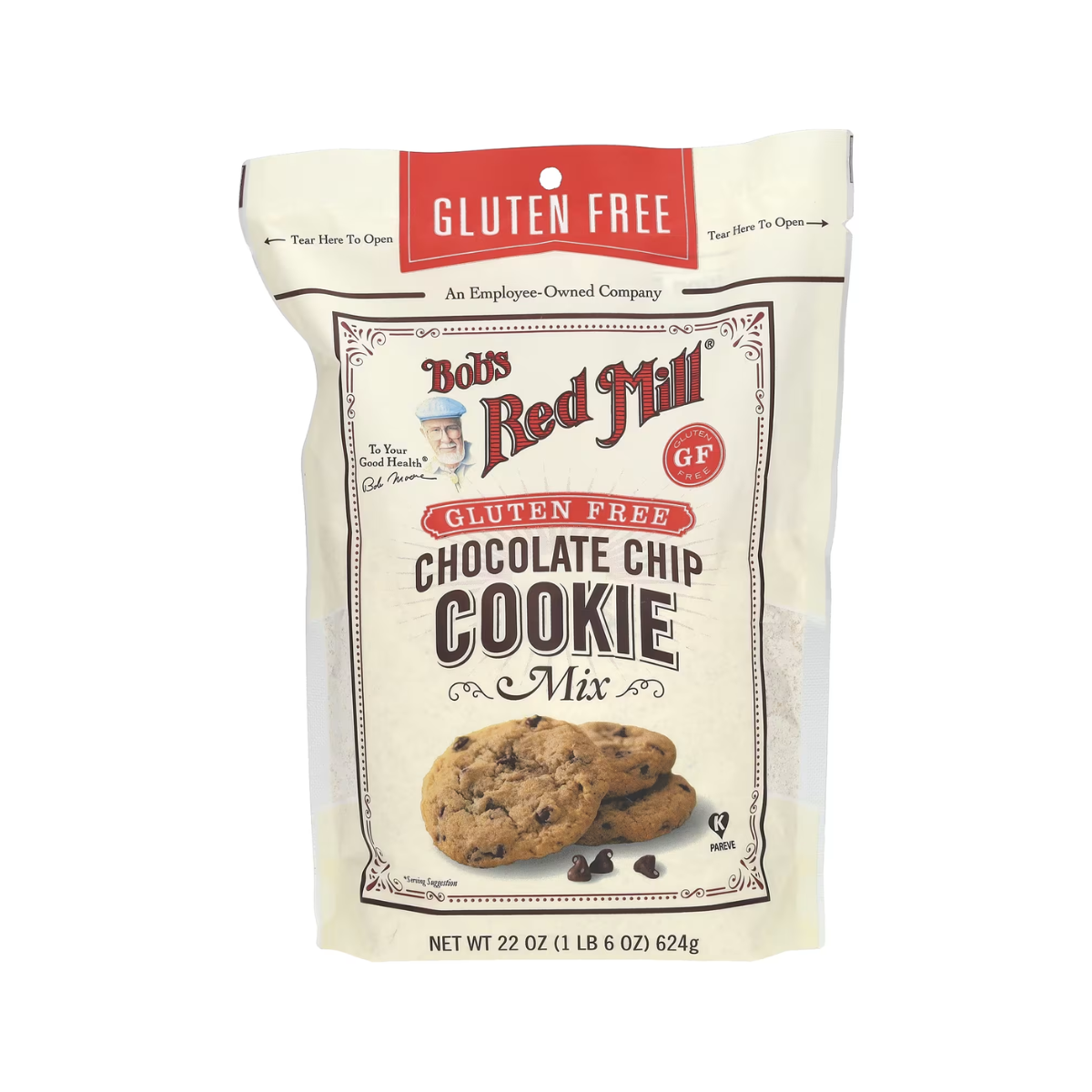 Bob's Red Mill, Cookie Mix Chocolate Chip Gluten Free, Case Of 4, 22 oz