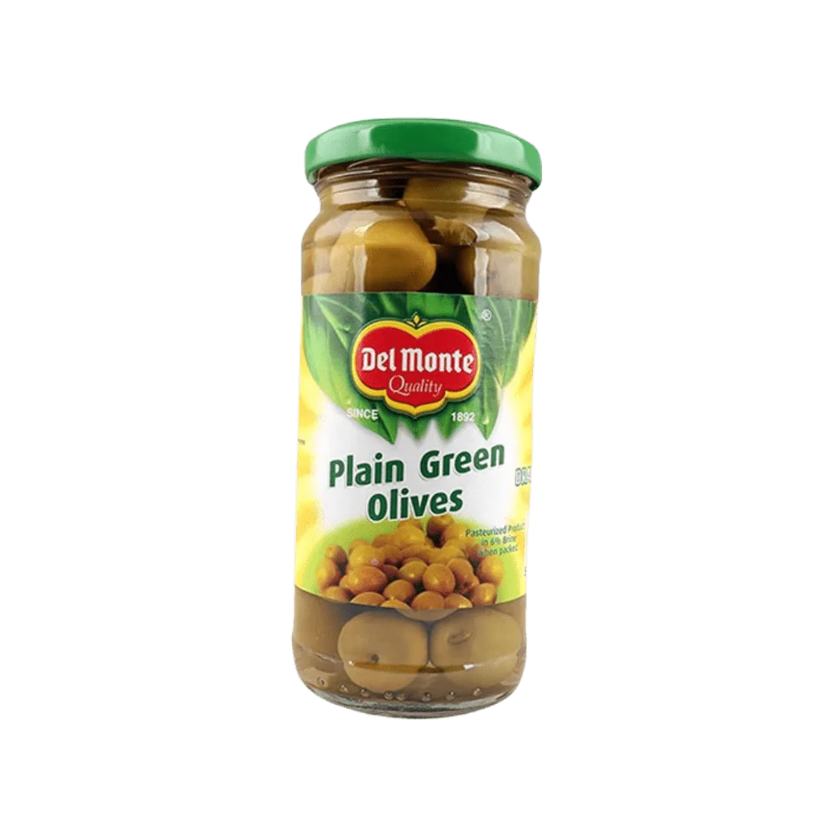DEL MONTE PLIN GREEN OLIVES 235GM