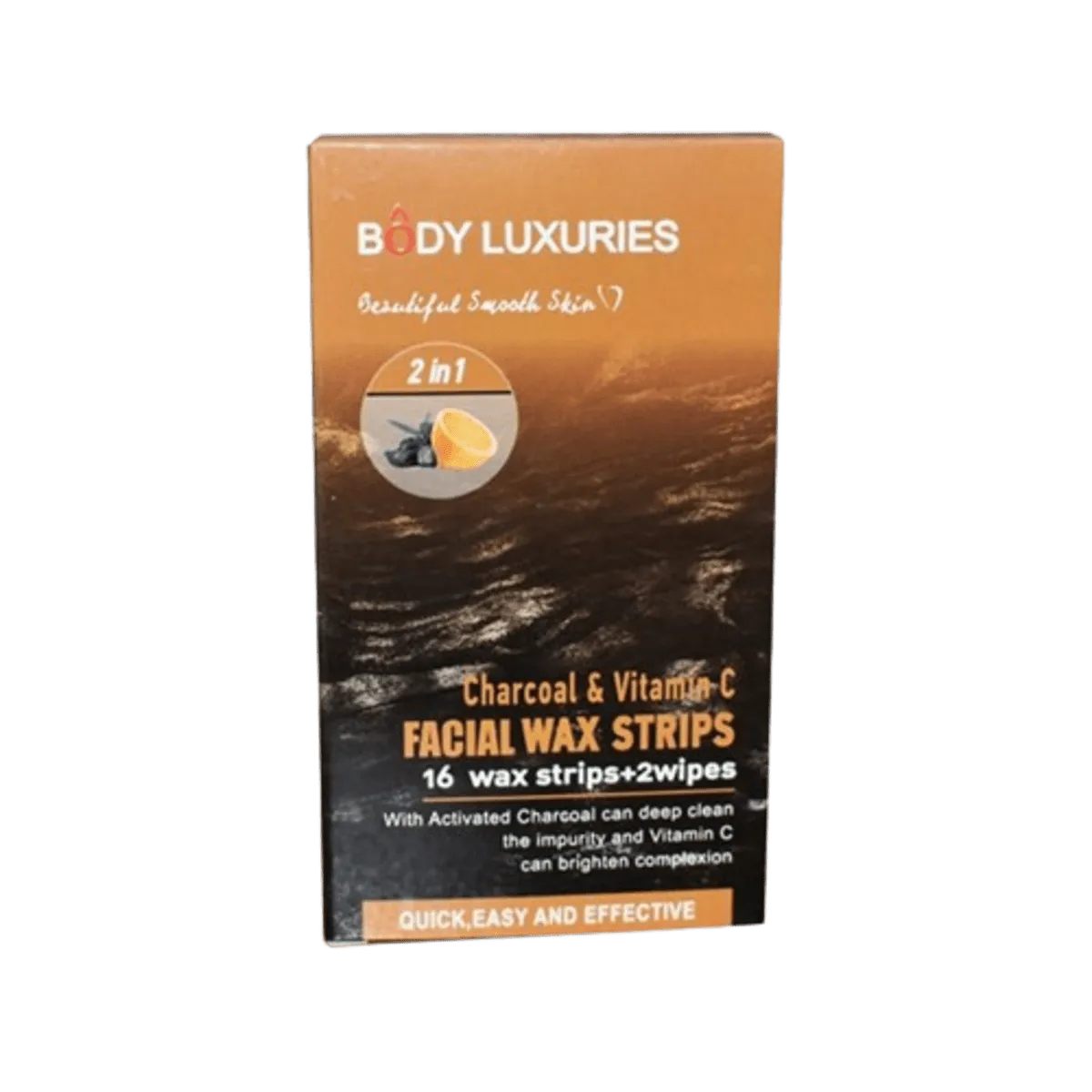 Body Luxuries Charcoal & Vitamin C Facial Wax Strips