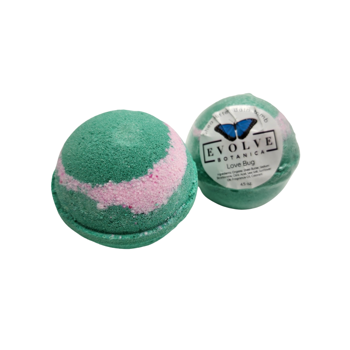 Evolve Botanica + Bath Bomb - Love Bug (Seasonal - Valentines) + Case of 6 + 4.50 oz