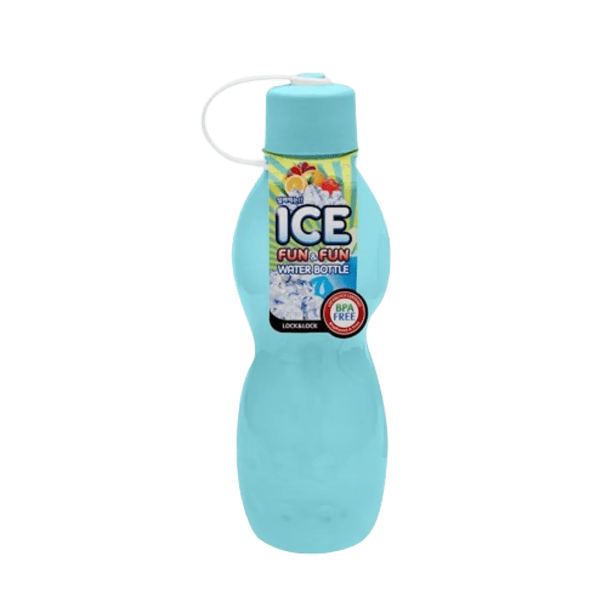 Lock & Lock Ice Fun Water Bottle Blue 620ml