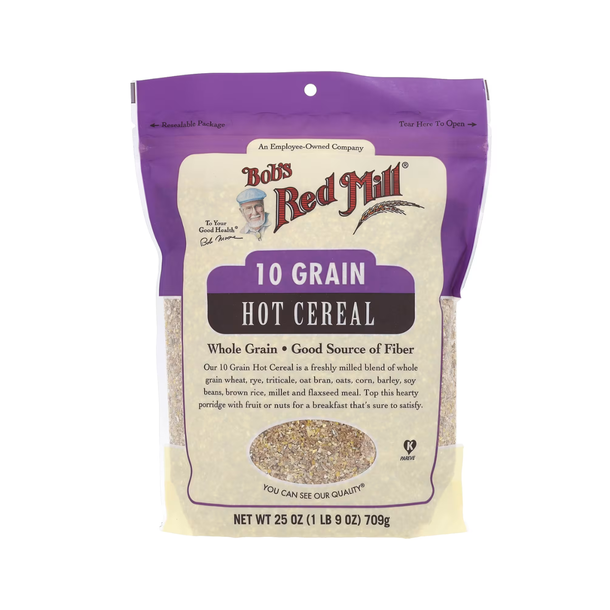 Bob's Red Mill, 10 Grain Hot Cereal, Case Of 4, 25 oz