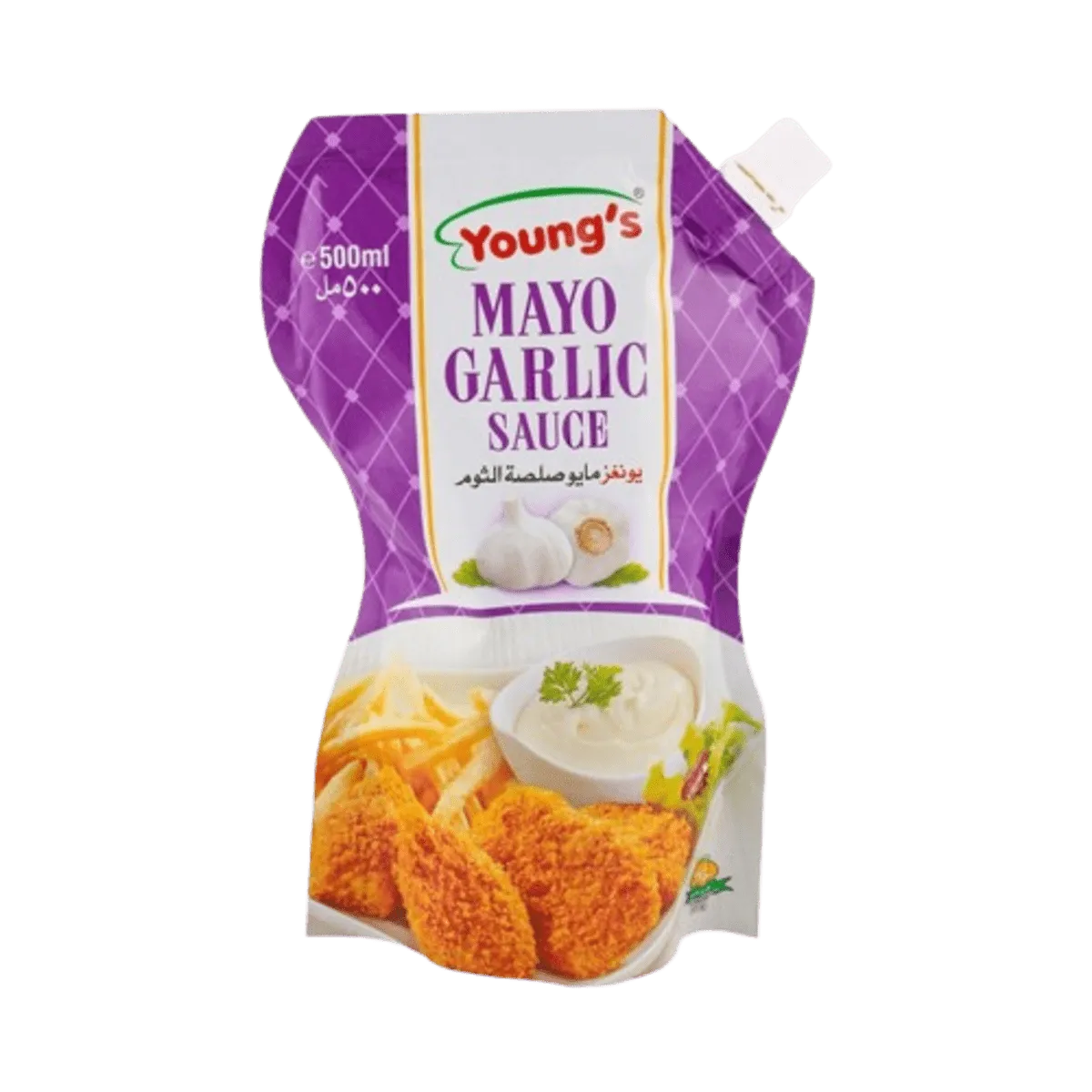 Young's Mayonnaise Mayo Garlic Pouch 500ml