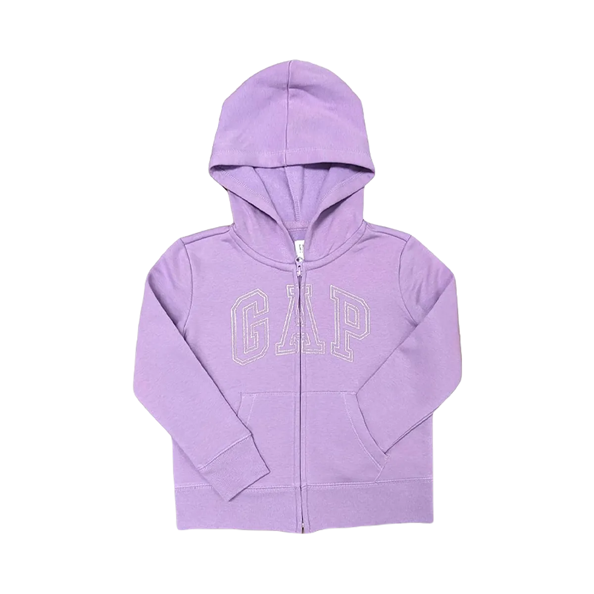 Gap Women Zip Logo Hoodie Glitter Purple XL