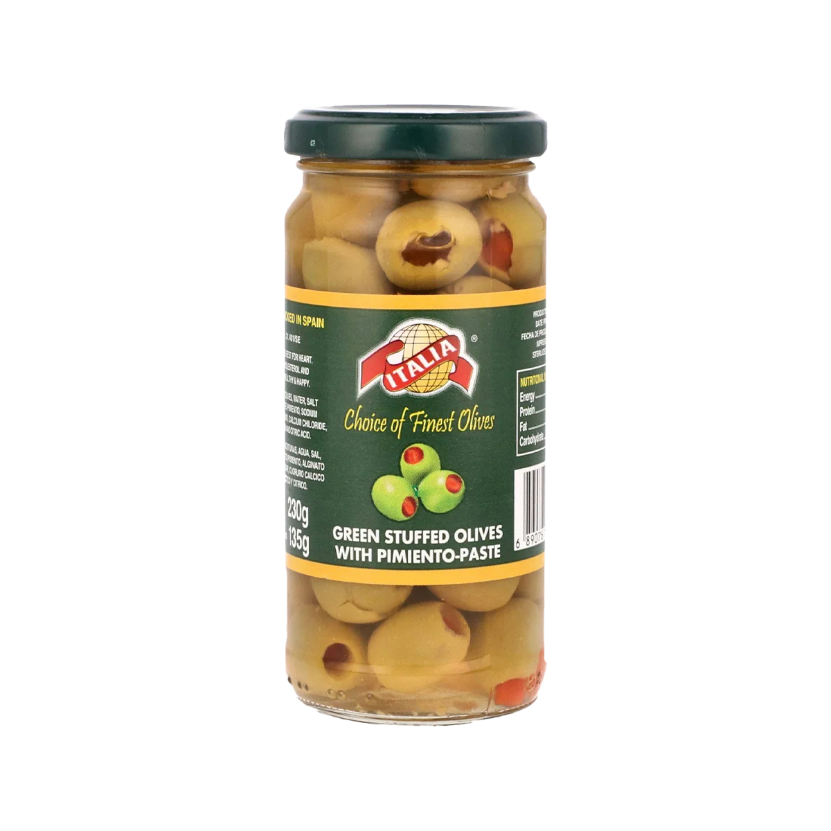Italia Green Sliced Olives 230g
