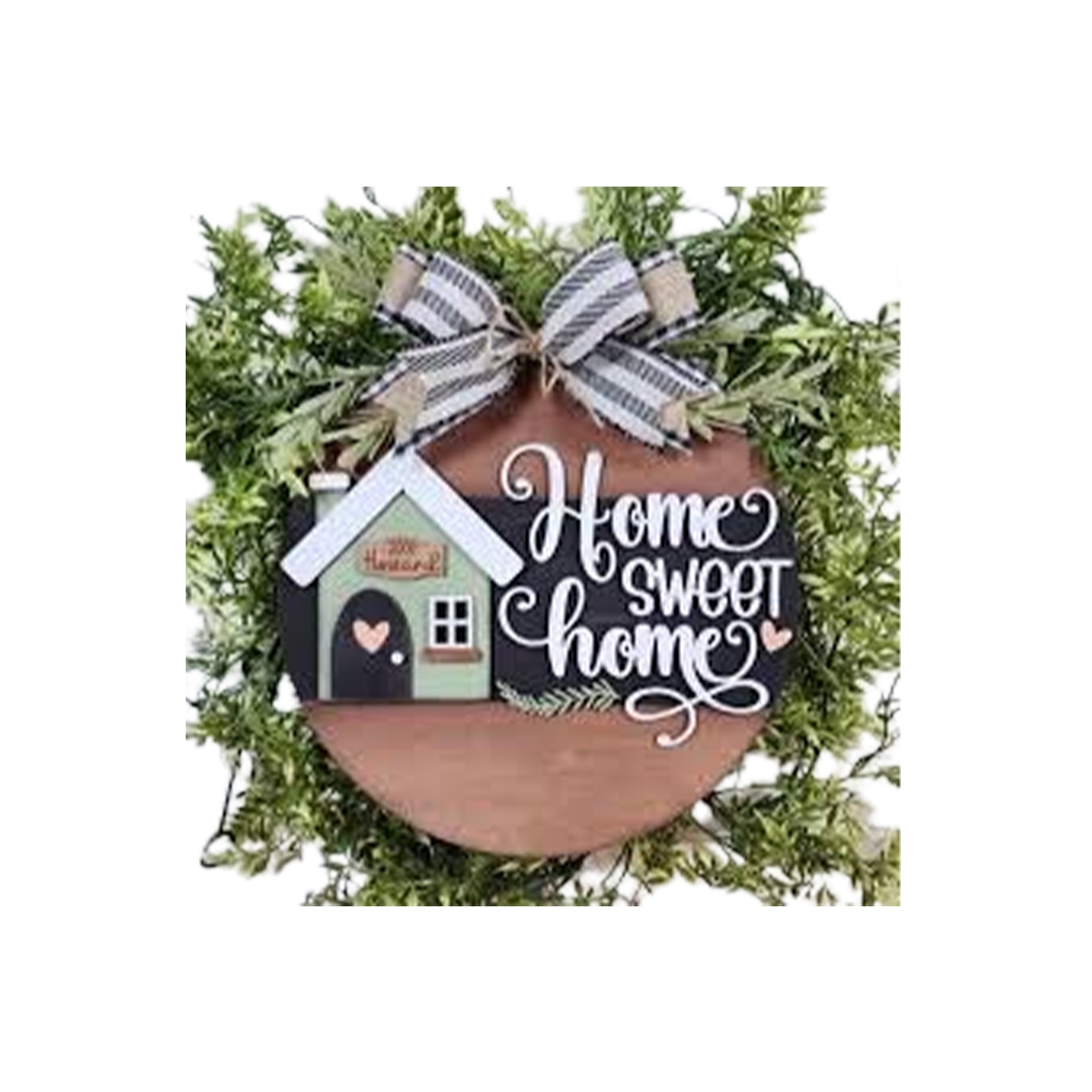 Imagine Design Home Sweet Home Dimensional Seasonal Door Hanger, 10"x10"x1/4"