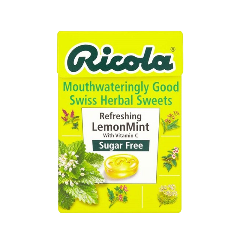 Ricola Lemon Mint Sugar Free Swiss Herb Drops