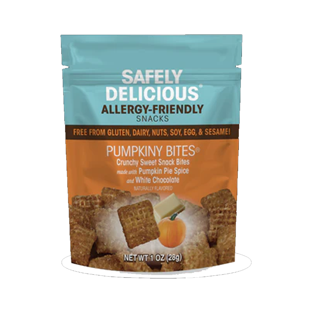Safely Delicious, LLC, Pumpkiny Bites (Seasonal, ships August - November) - Case of 6 - 3 OZ