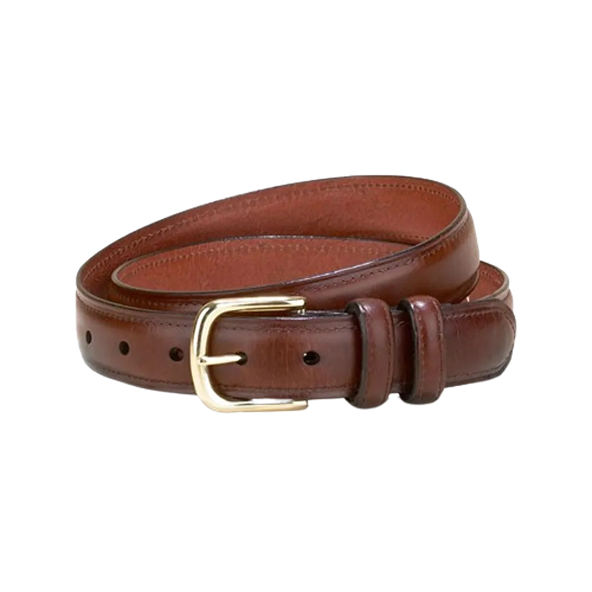 Marks & Spencer Leather Double Keeper Chino Blet Brown Size
