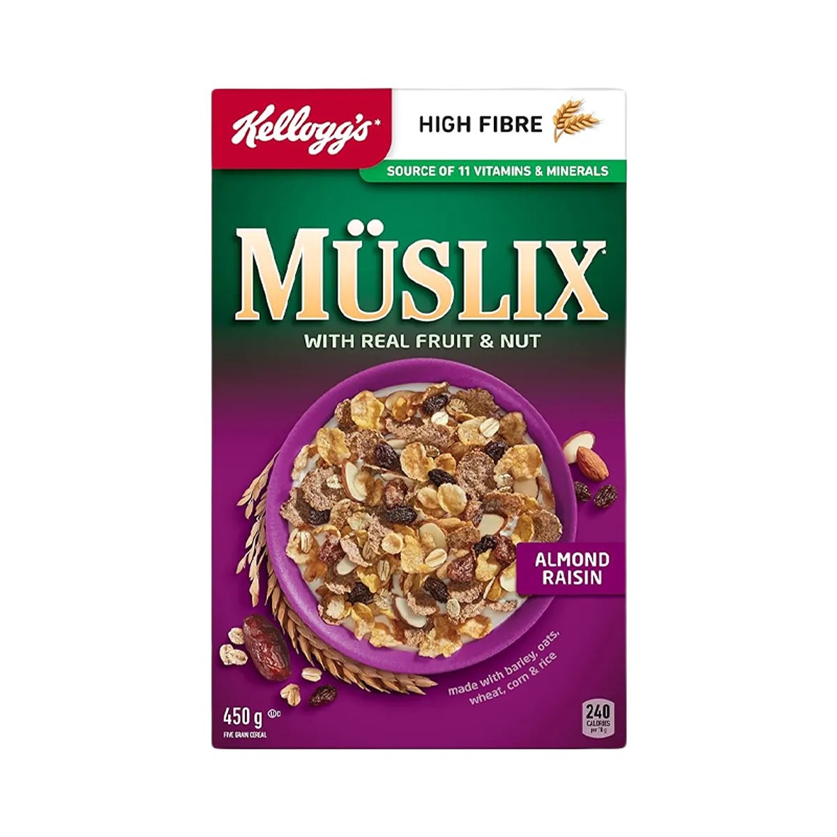 Kelloggs Muslix Almond Raisin 450g