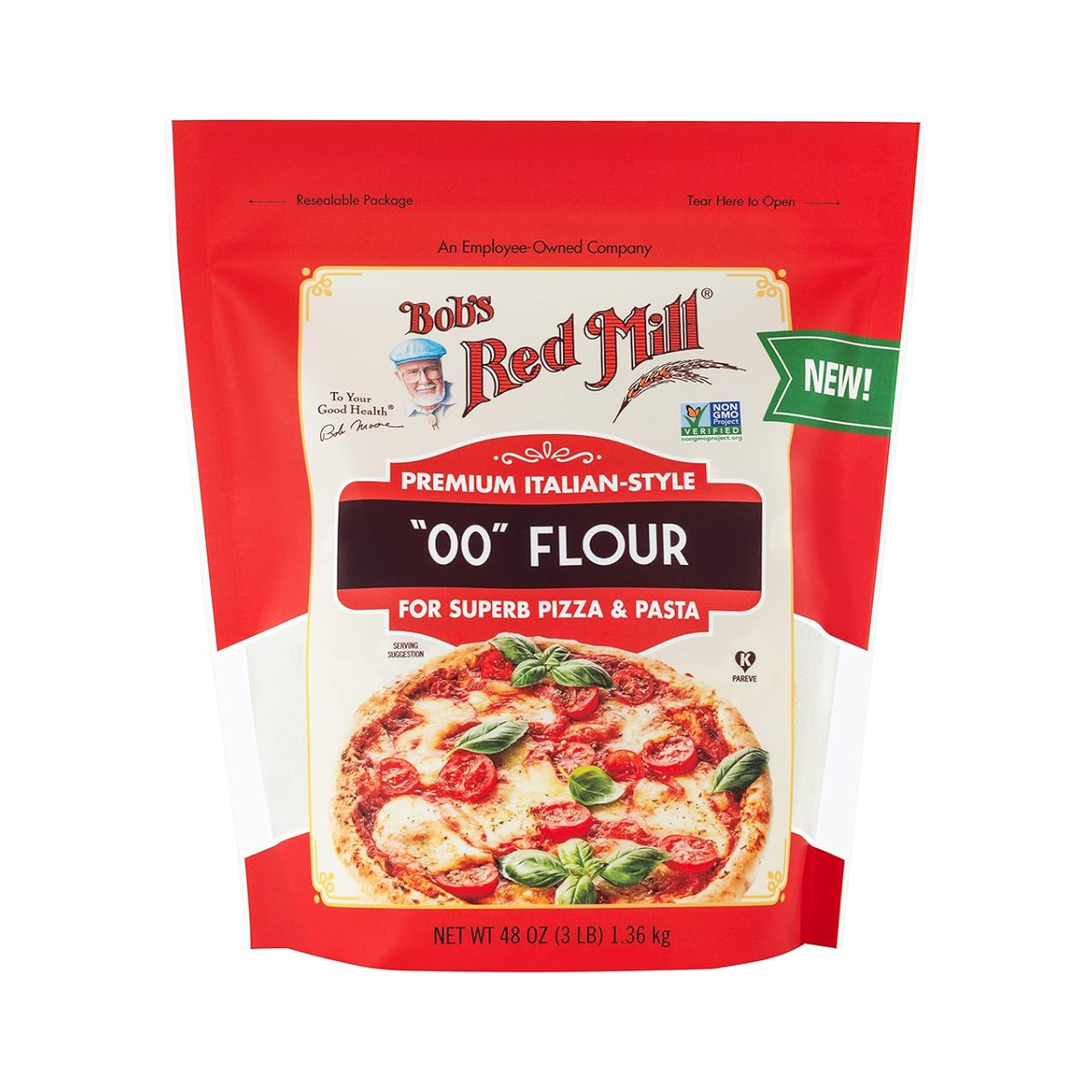 Bob`s Red Mill, "00" Flour with Premium Italian Style, Case Of 4, 48 oz