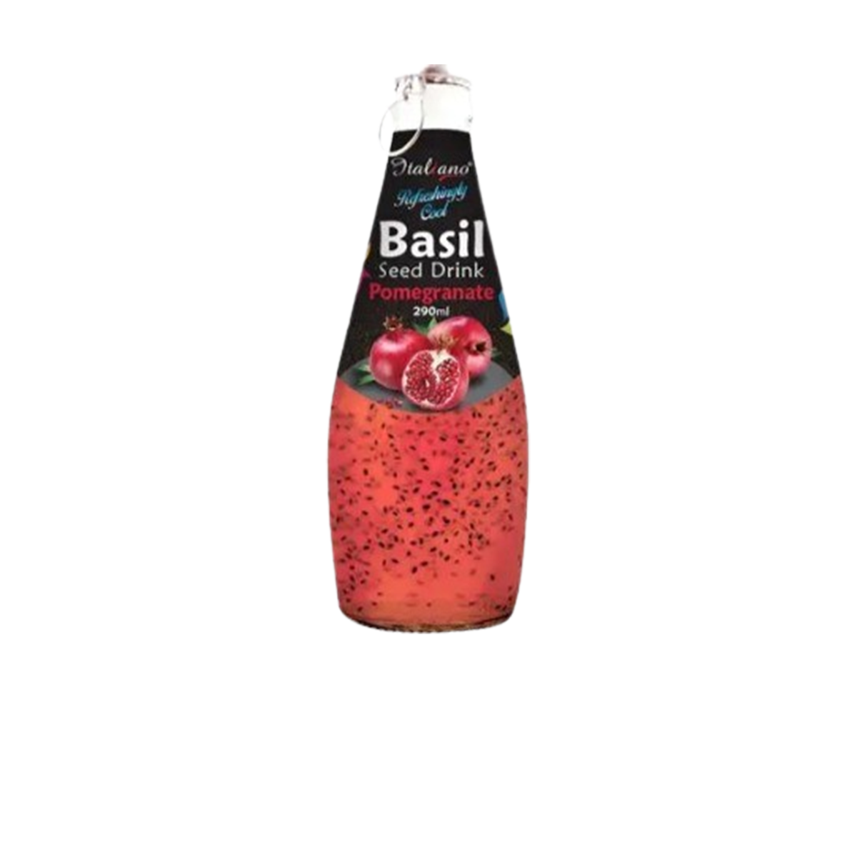 Italian Basil Seed Drink Pomegranate