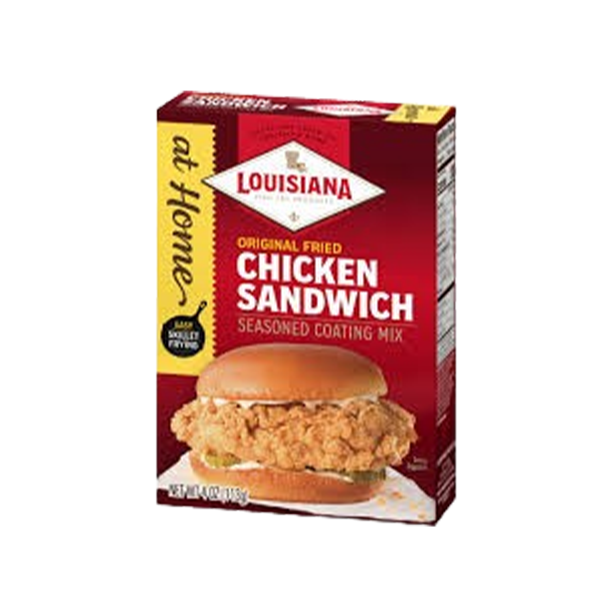 Louisiana Fish Fry, Original Fried Chicken Sandwich Seasoned Coating Mix, Case Of 6, 4 oz