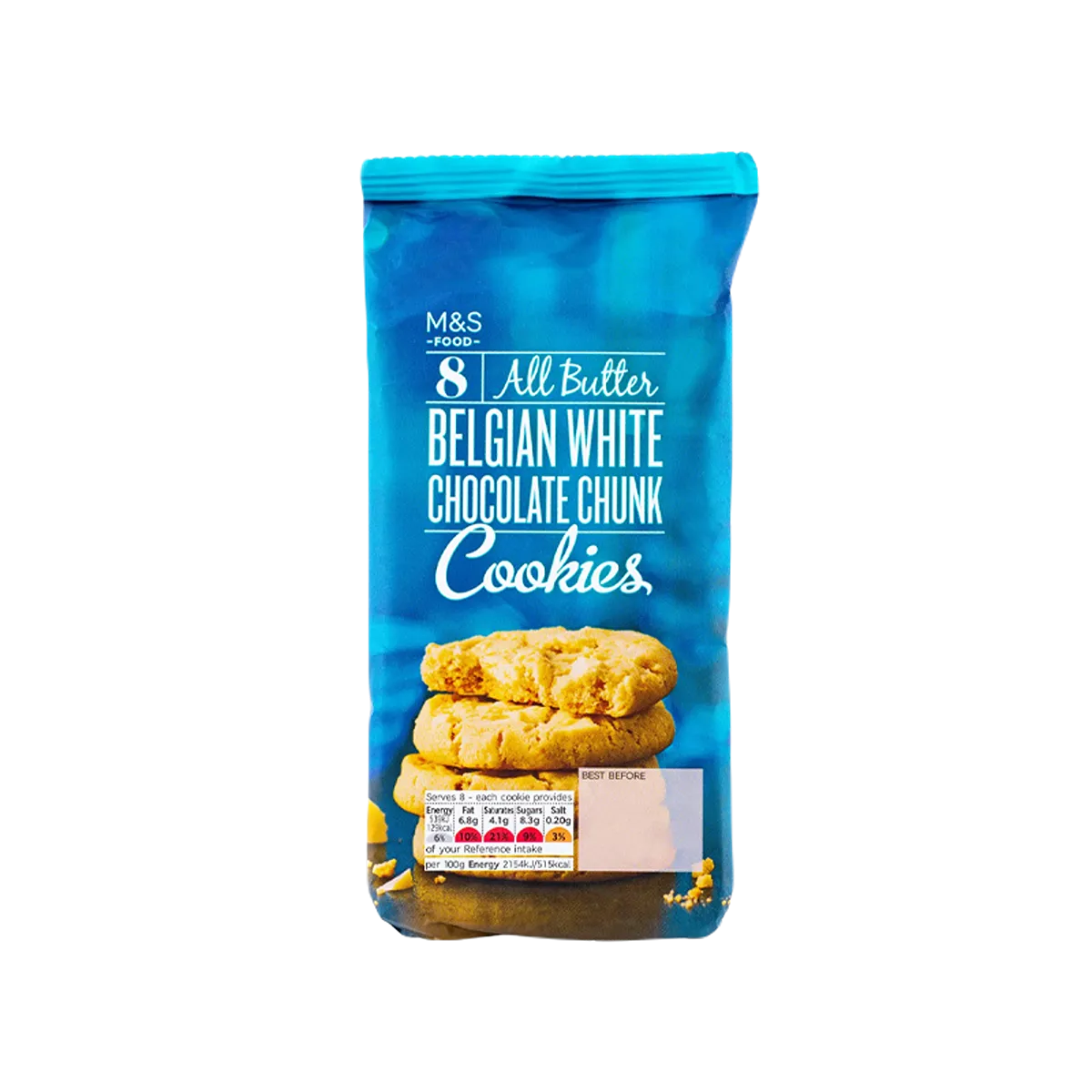 Marks & Spencer Belgian White Chocolate Chunk Cookies 200g