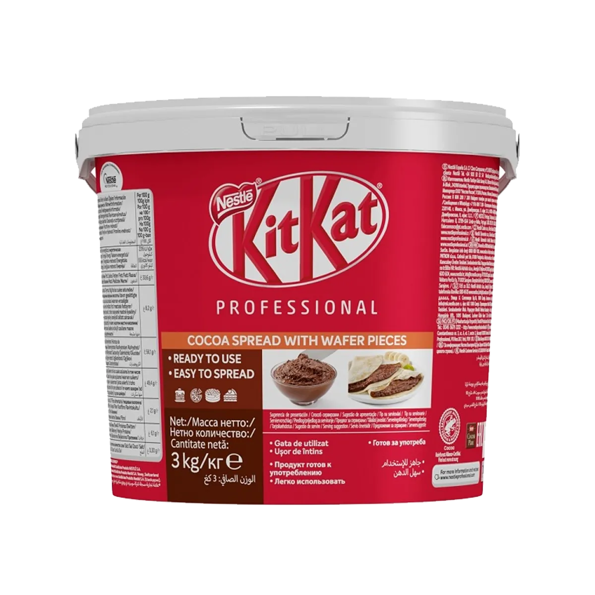 Kit Kat Cocoa Spread With Wafer Pieces 3kg