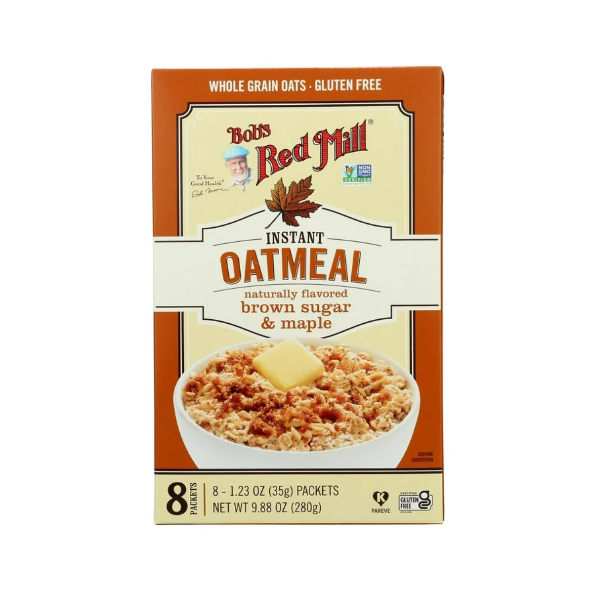 Bob's Red Mill, Instant Oatmeal Gluten Free Pkt Bsgr Maple, Case Of 4, 9.88 oz