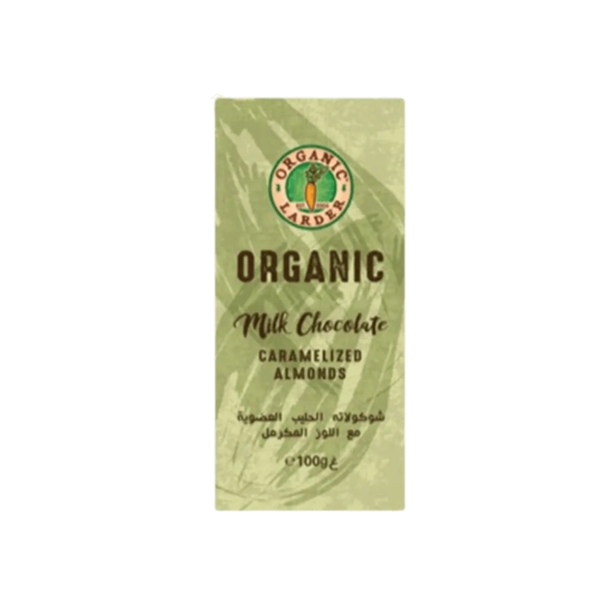 Organic Larder Milk Chocolate Caramelized Almonds 100g