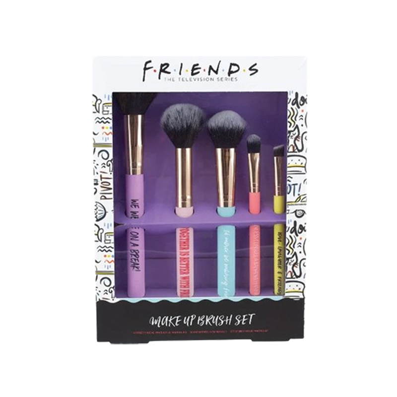 Friends Make Up Brush Set of 5 Beauty Tools