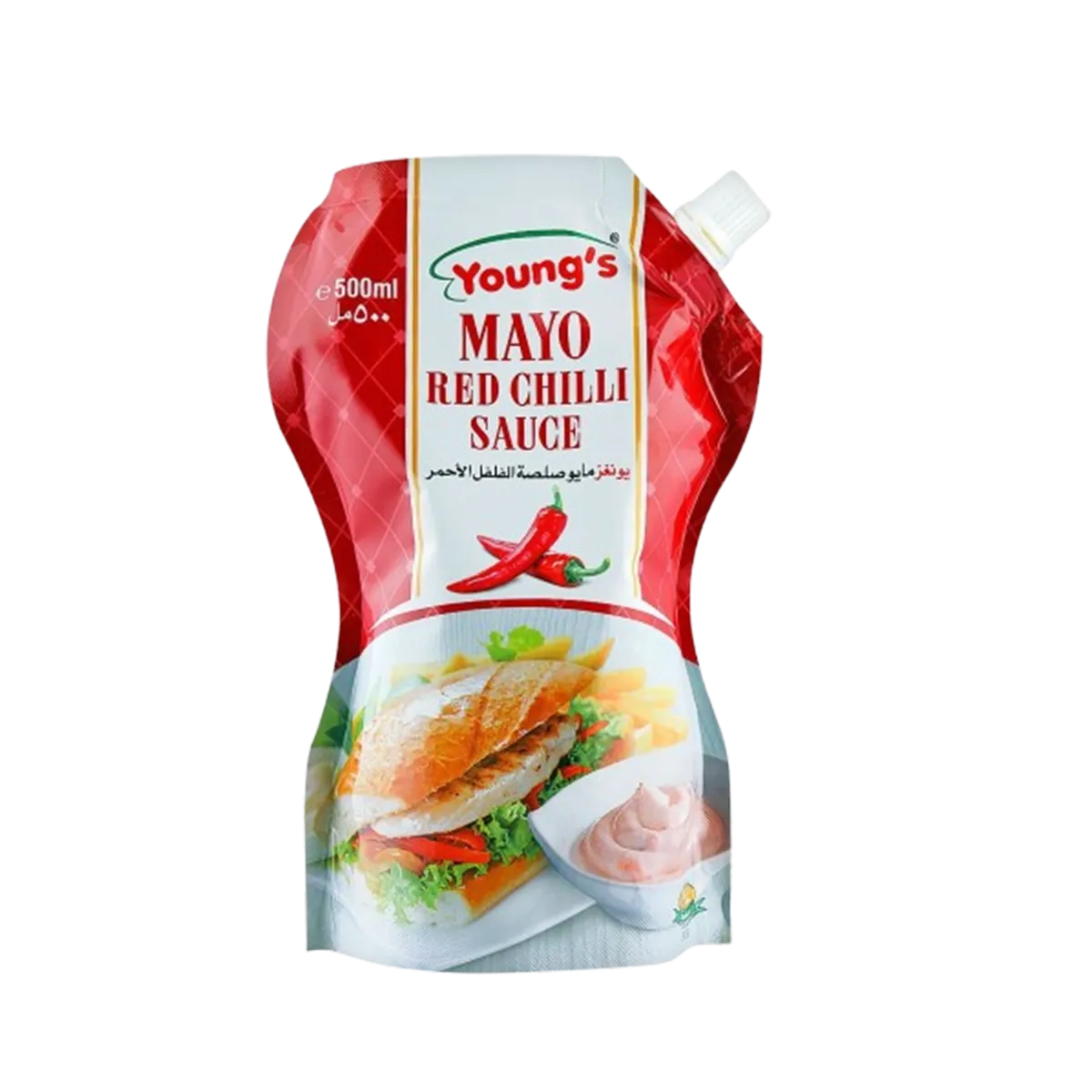 Youngs Mayo Red Chilli Sauce Pouch 500Ml