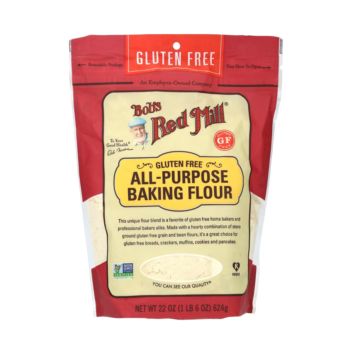 Bob's Red Mill, Gluten Free Baking Flour All Purpose, Case Of 4, 22 oz