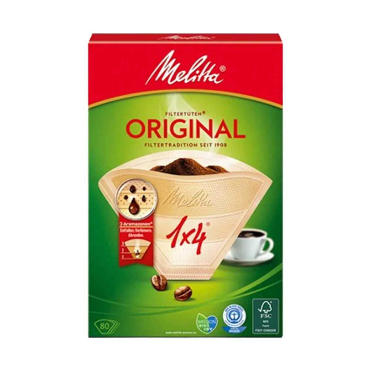 Melitta Original Coffee Filter Bag 1x4