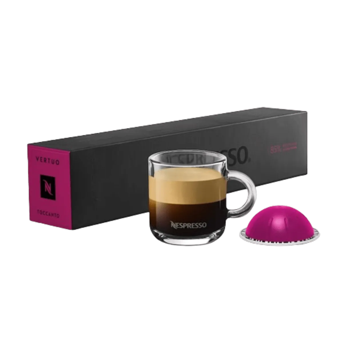 Nespresso Coffee Pods Toccanto 85% Recycled Aluminium 62g