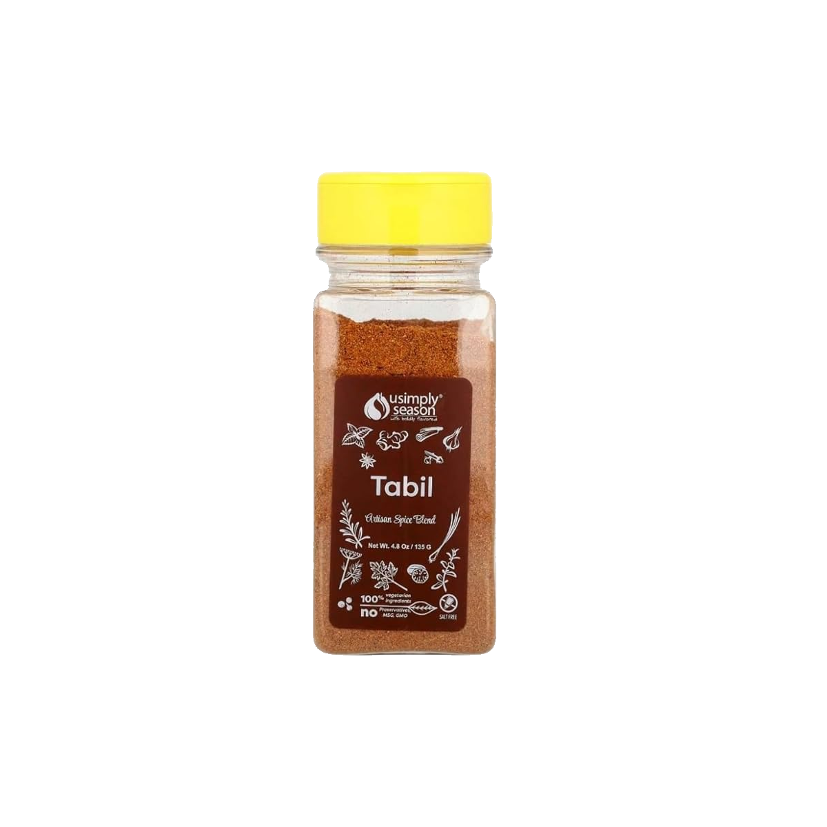USimplySeason Tabil Seasoning Spice, Case of 16 - 4.8oz