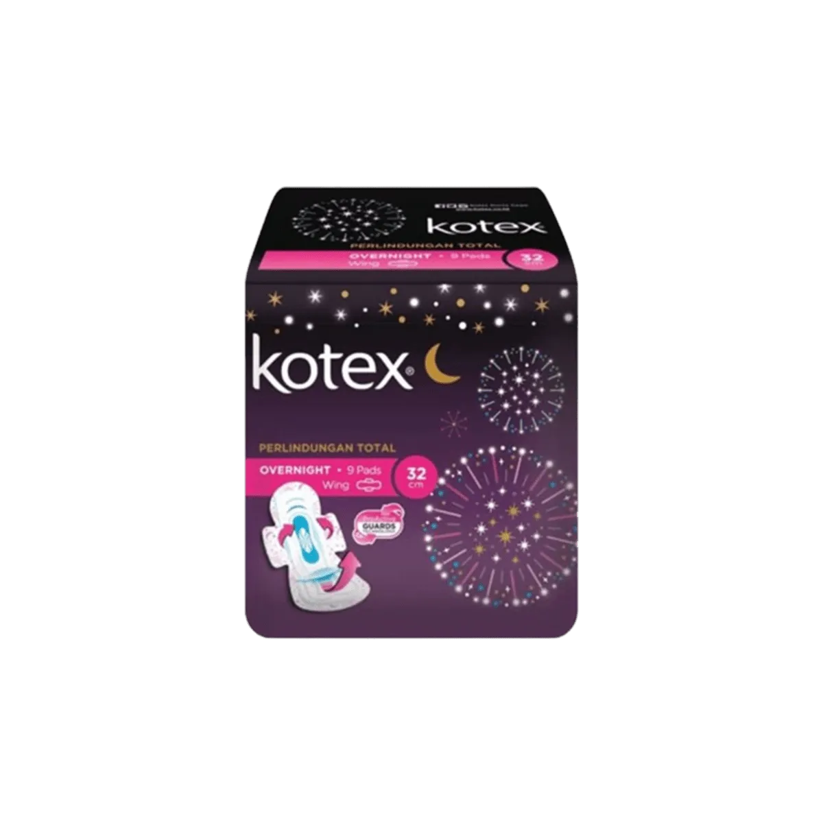 kotex soft & smooth overnite wing 32cm 9s