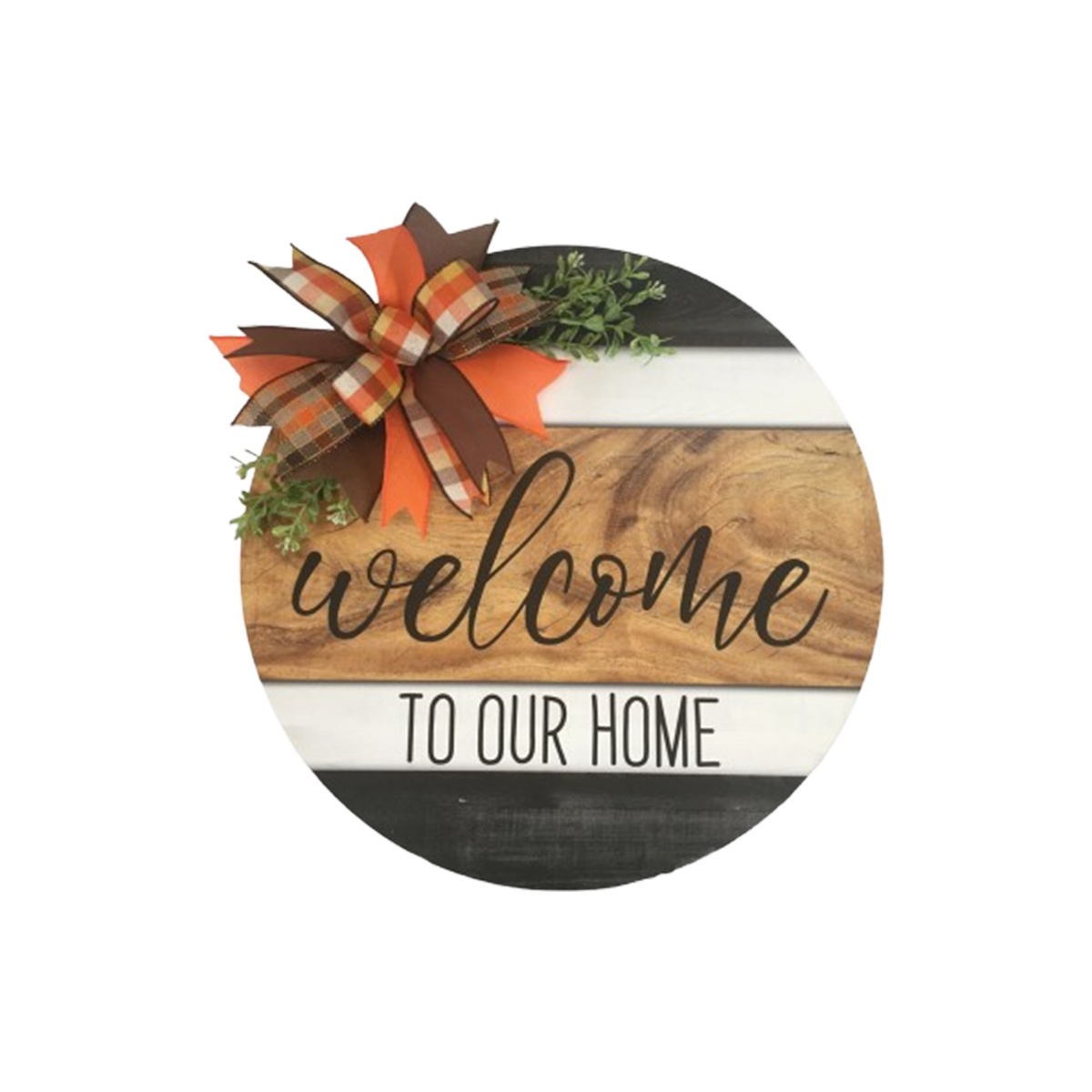 Imagine Design Welcome to Our Home Dimensional Seasonal Door Hanger, 10"x10"x1/4"
