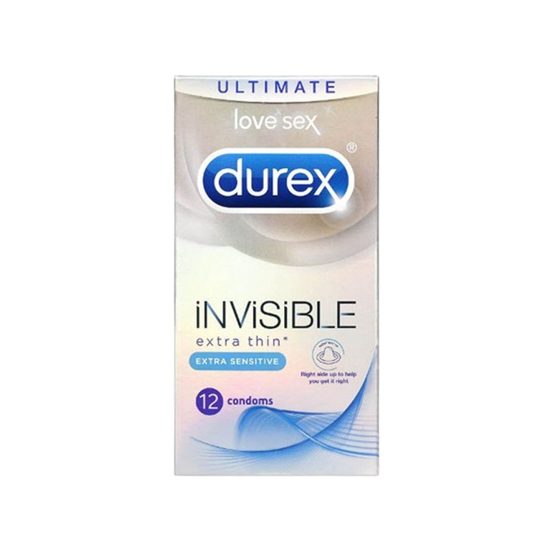 Durex Uk Condom 12 Pack Invisible Extra Safe