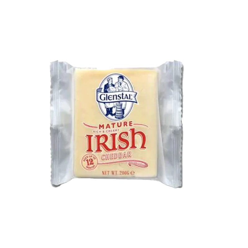Glenstal Irish Cheddar Cheese Yellow 200g Mild